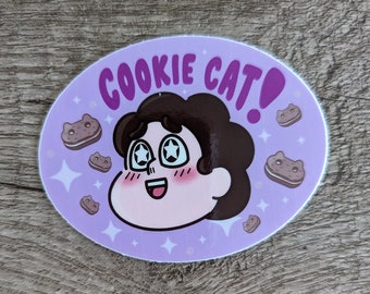 Cookie Cat! - Cute Steven Universe Vinyl Laminate Sticker