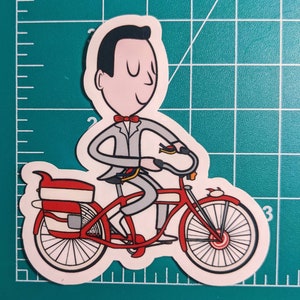 Pee-wee&#39;s Bike - Cute Vinyl Laminate Sticker