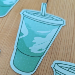 Baja Blast - Taco Bell Vinyl Laminate Sticker Soda Pop Fountain