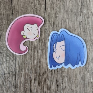 Jessie and James - Cute Set Team Rocket Vinyl Laminate Sticker