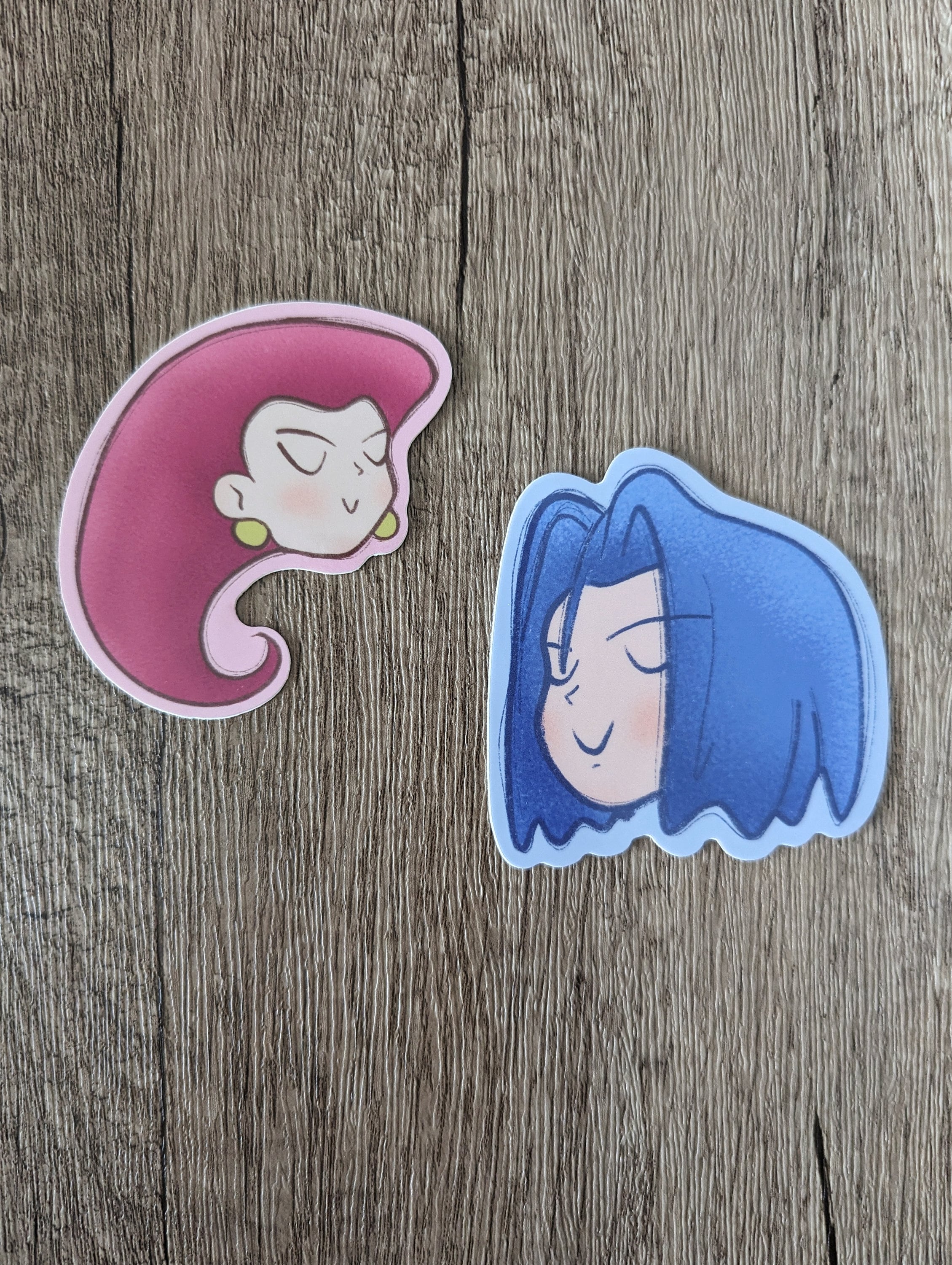 Jessie and James - Cute Set Team Rocket Vinyl Laminate Sticker