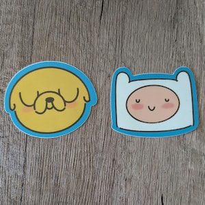 Finn and Jake - Cute Set Adventure Time Vinyl Laminate Sticker