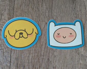 Finn and Jake - Cute Set Adventure Time Vinyl Laminate Sticker