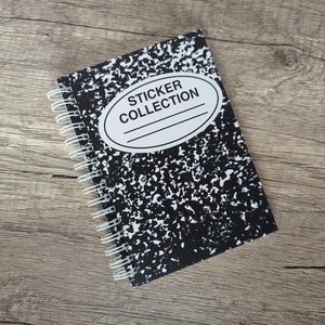 Composition Sticker Keeper - Reusable Sticker Collection and Storage Book - 50 Pages, 4&quot; x 6&quot;