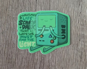 Find the Light - Cute BMO Vinyl Laminate Sticker
