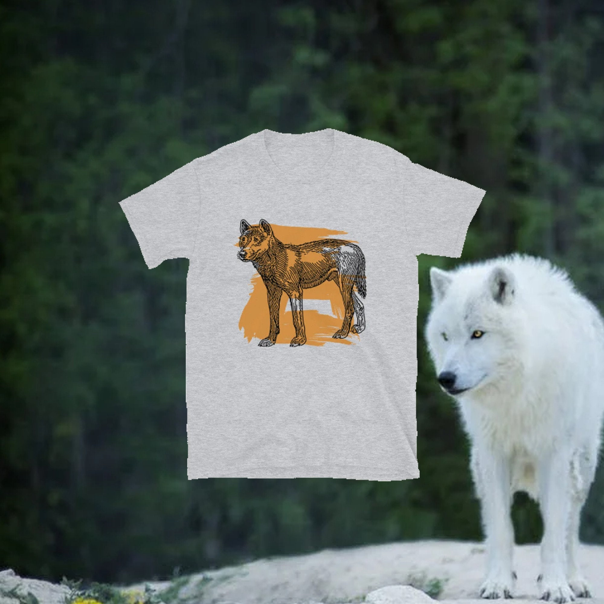 Grey Wolf Hunting Ground Howling Wolf Wild Animal T shirt