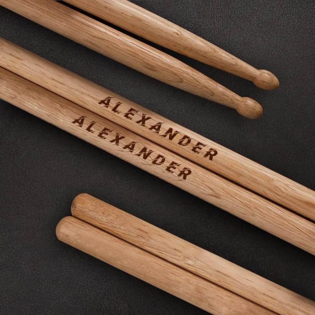 Custom Engraved Drumsticks for Drummer Engraved Gifts for Etsy