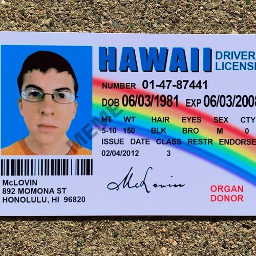 Printable Mclovin Id
