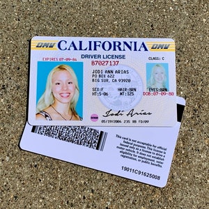 Jodi Arias Drivers License Prop &quot;Hard Card&quot; - Clear high Def Print -