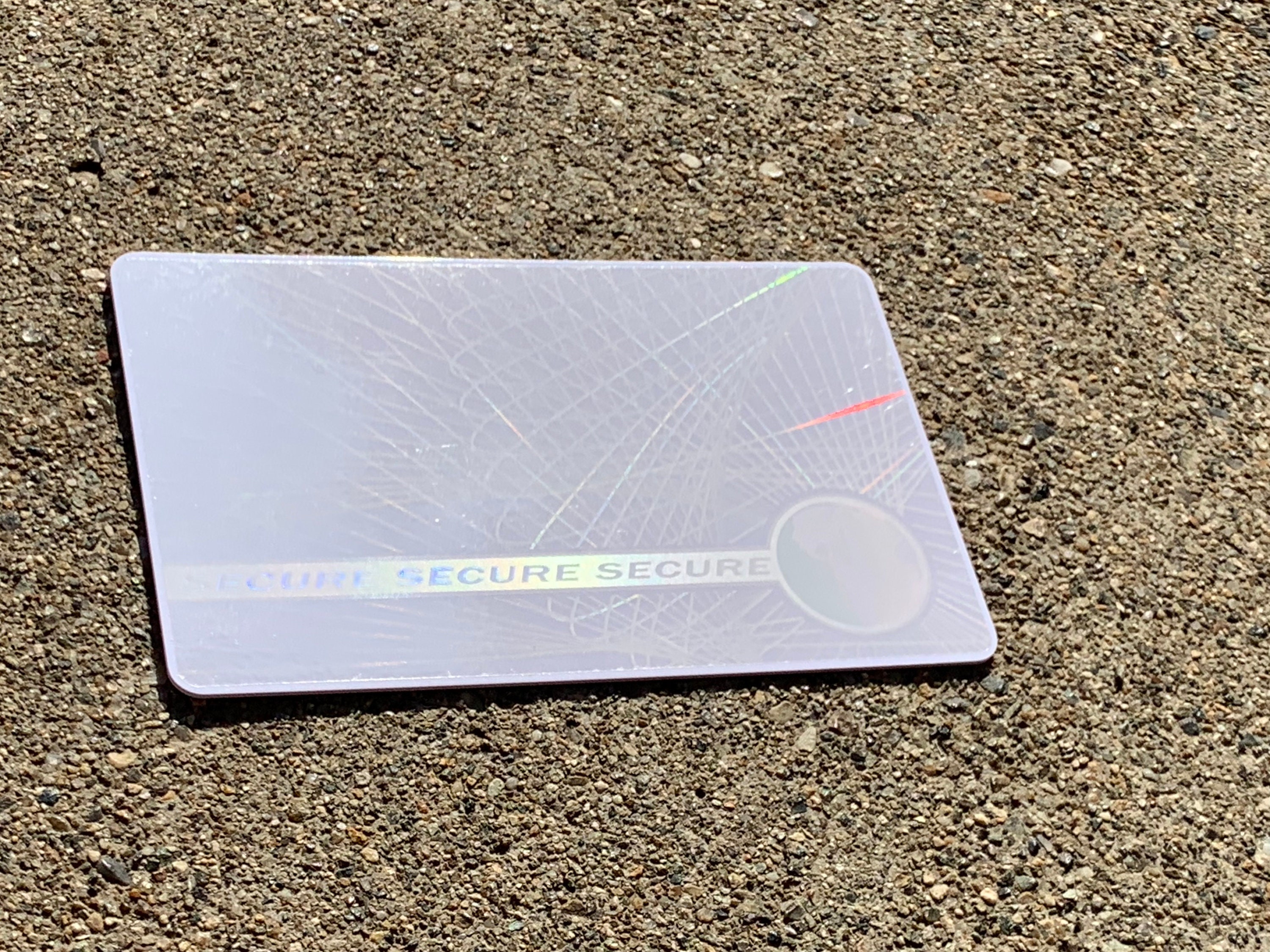 Secure W/ Web & Earth ID Card Hologram Overlays For Teslin/PVC - 100 Pack-450544