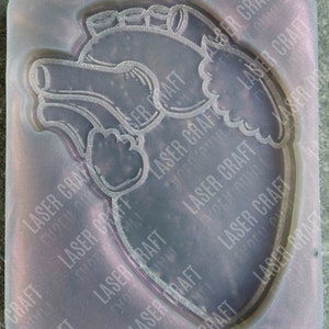 Heart Coaster/Large wax melt silicone mould