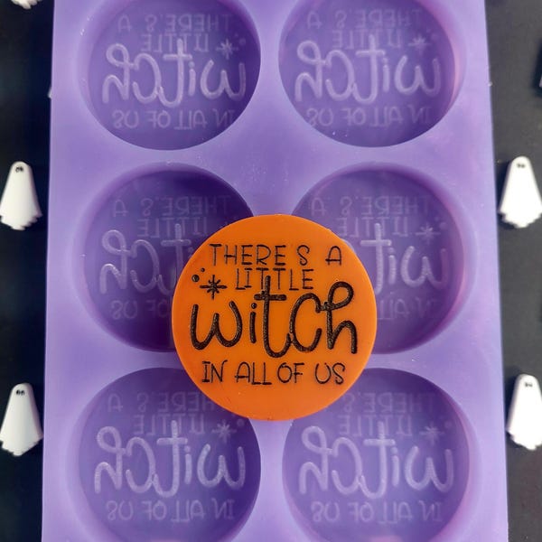 Little Witch 6 Cell Silicone Mould for wax resin soap etc