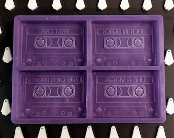 80er Jahre Kassetten Gießform für Wachs, Resin, Seife etc