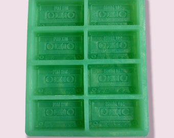Kassette Tape 8 Cell Silikonform für Wachs, Resin, Seife