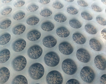 Snowflake Scoopable Silicone Mould for wax, resin, soap etc