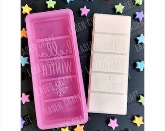 Hello Winter siliconen mal met kliksluiting voor waxmelts
