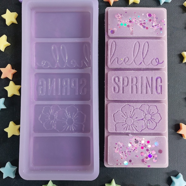 Hello Spring Silikonform Snap Bar als Gießform für Wachs