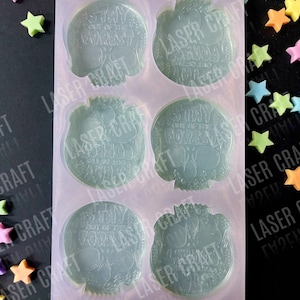 Forest Skull 6 Cell Silicone Mould for wax, resin, soap