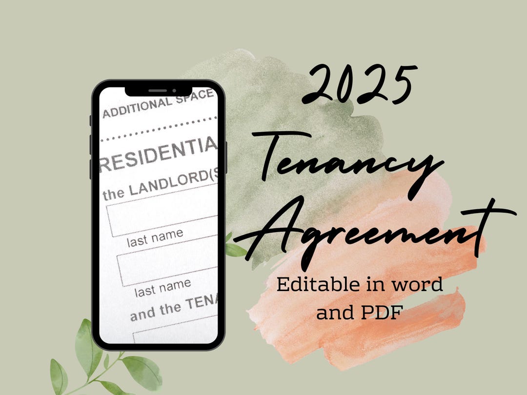 2025 Tenancy Agreement, AST, Contract - Etsy