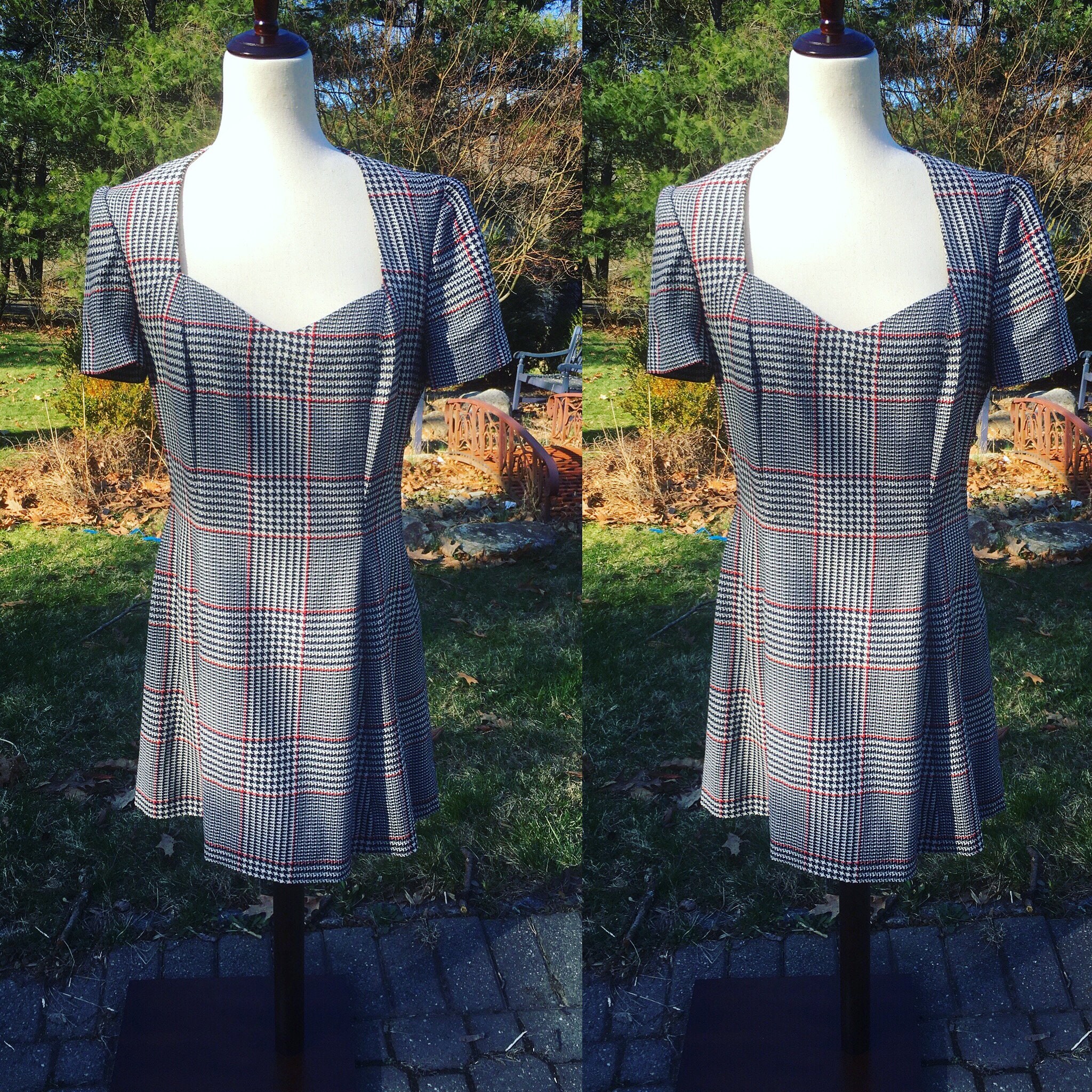 90's Plaid Dress Vintage Plaid Dress Size Medium Model Chic Plaid Dress  Plaid Dress 90's Meets 60's Chic Clueless Inspired - Etsy Israel