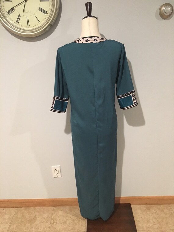 Vintage Geometric Printed Kaftan Multi-Colored Ka… - image 7