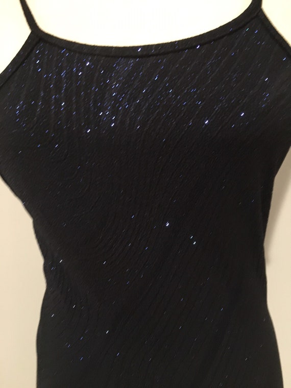 1990's/Y2K Glitter Sparkley Tank Dress 1990's Y2K… - image 4