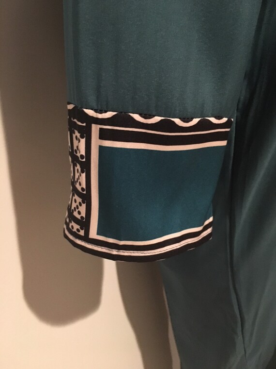 Vintage Geometric Printed Kaftan Multi-Colored Ka… - image 9