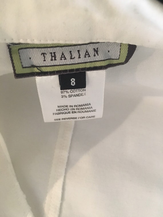 Vintage White Linen Blazer White Cotton Blazer Y2… - image 4