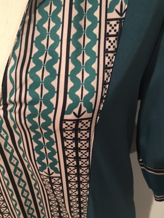 Vintage Geometric Printed Kaftan Multi-Colored Ka… - image 5