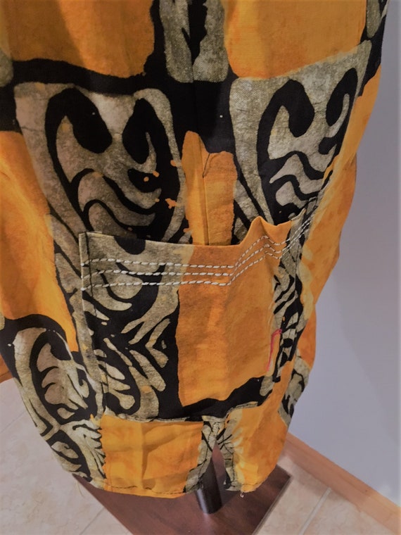 Vintage Ethnic Tribal African Printed Dress Vinta… - image 5