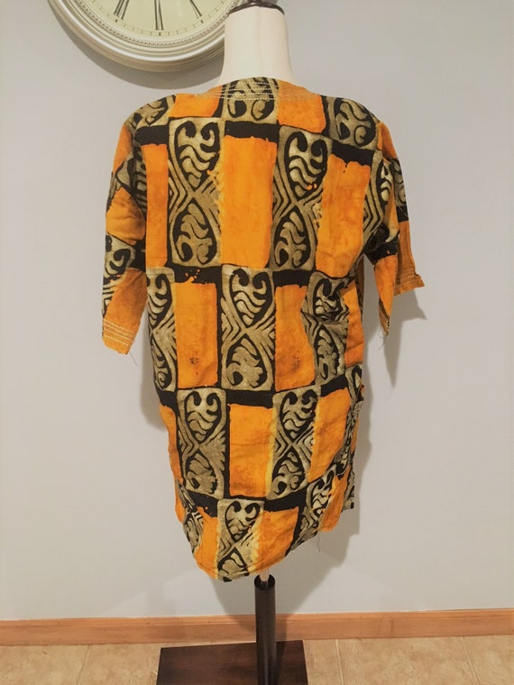 Vintage Ethnic Tribal African Printed Dress Vinta… - image 3