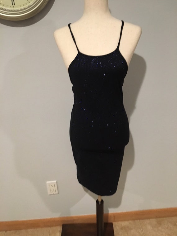 1990's/Y2K Glitter Sparkley Tank Dress 1990's Y2K Bod… - Gem