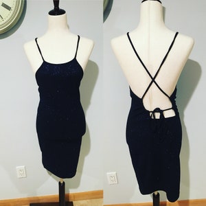 1990&#39;s/Y2K Glitter Sparkley Tank Dress 1990&#39;s Y2K Bodycon Dress Sparkle Glitter Tank Dress Sexy 1990&#39;s Y2K Sparkle Glitter Size XXS