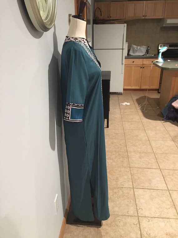 Vintage Geometric Printed Kaftan Multi-Colored Ka… - image 10