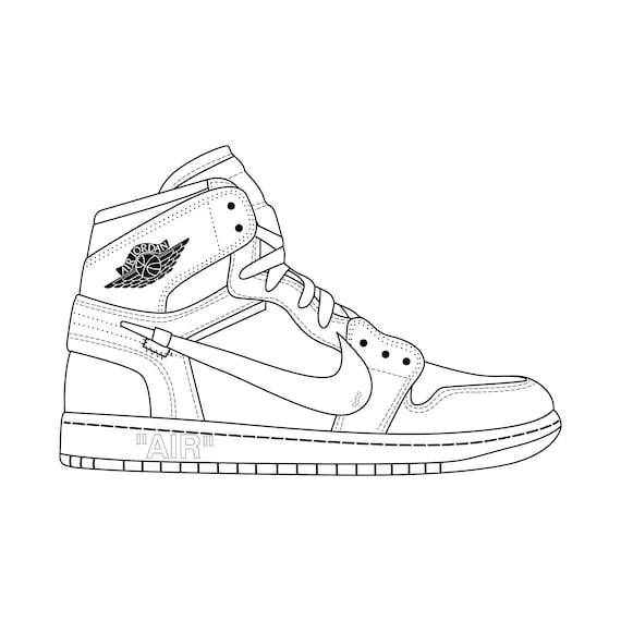 Nike Shoes Coloring Pages