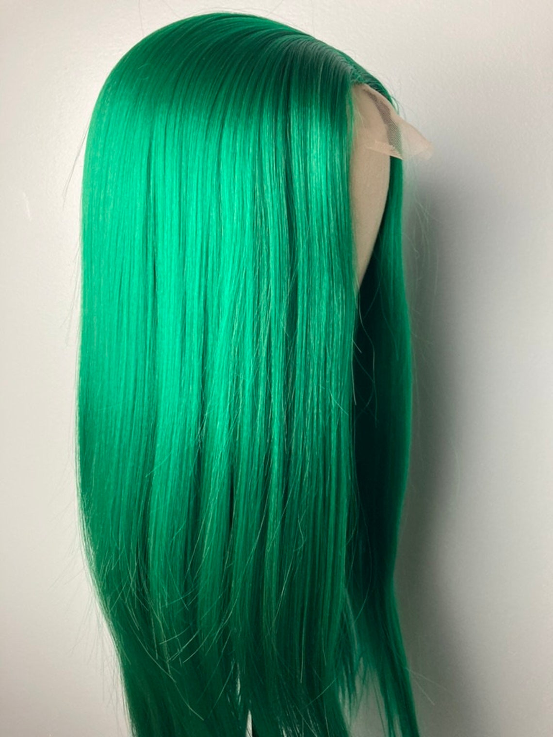 Straight Green Wig main image 1