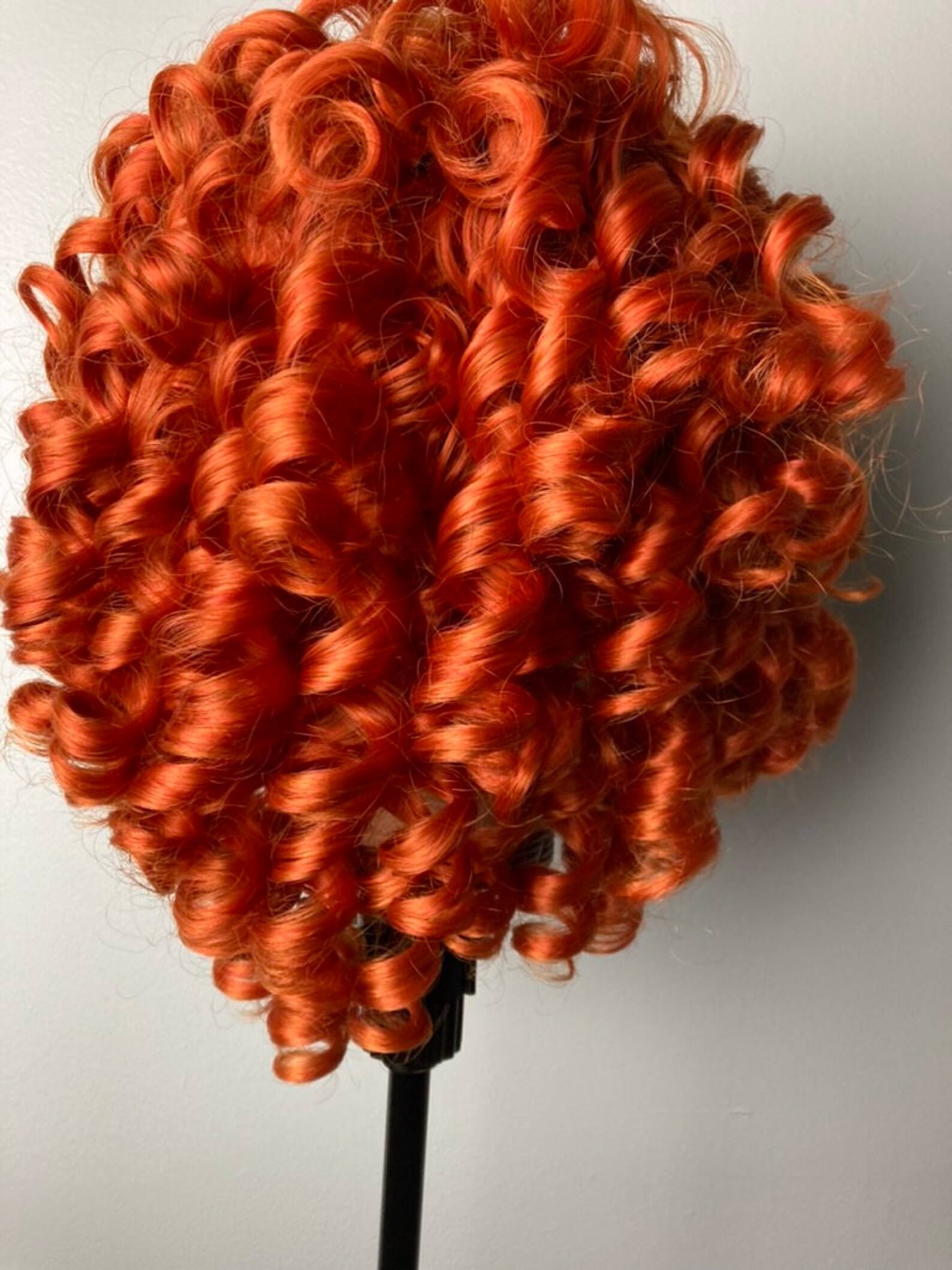 Orange Bob Wigs,curly Kinky Afro Wigs ,orange Wig,ginger Copper Wig