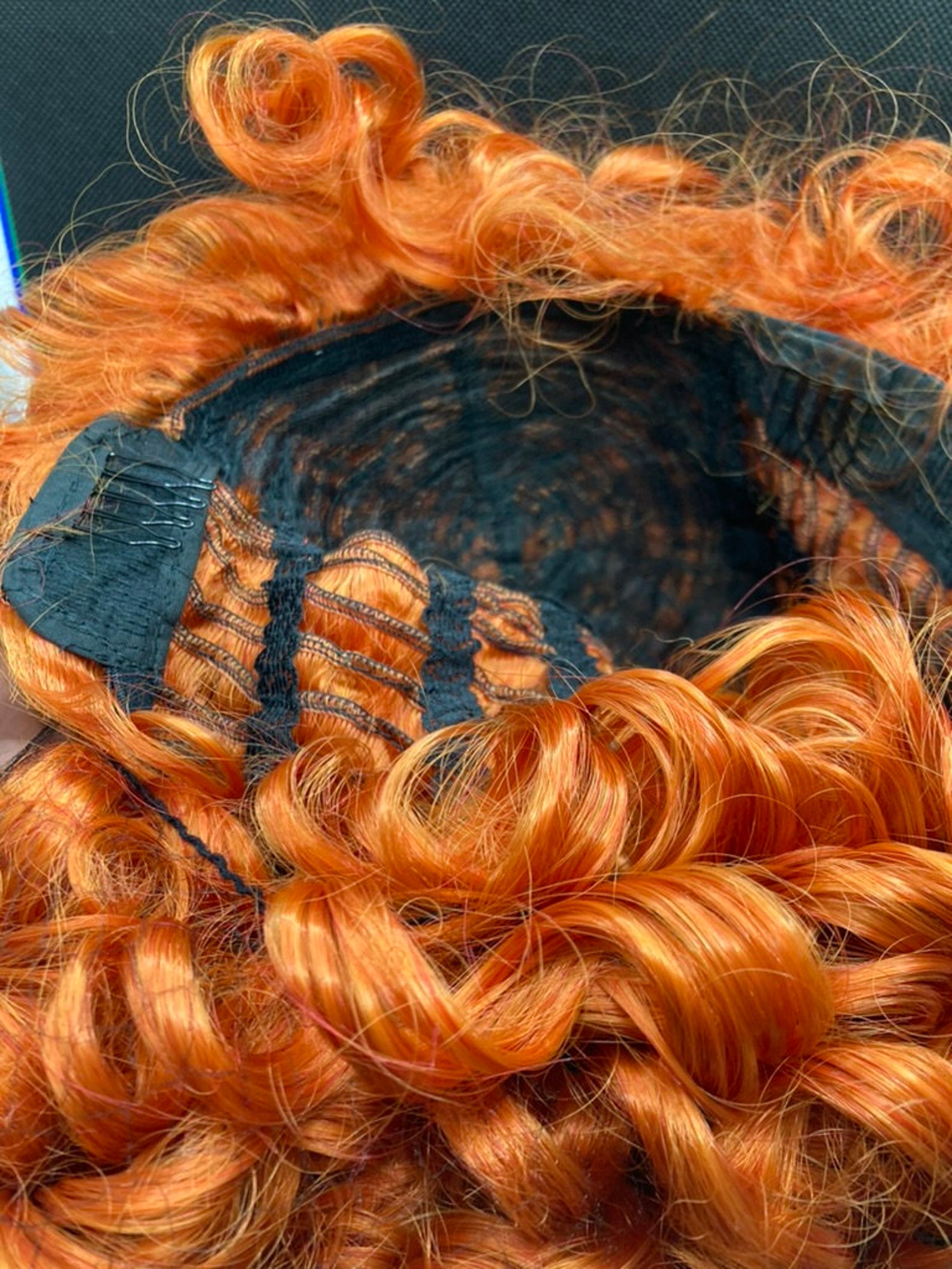 Orange Bob Wigs,curly Kinky Afro Wigs ,orange Wig,ginger Copper Wig