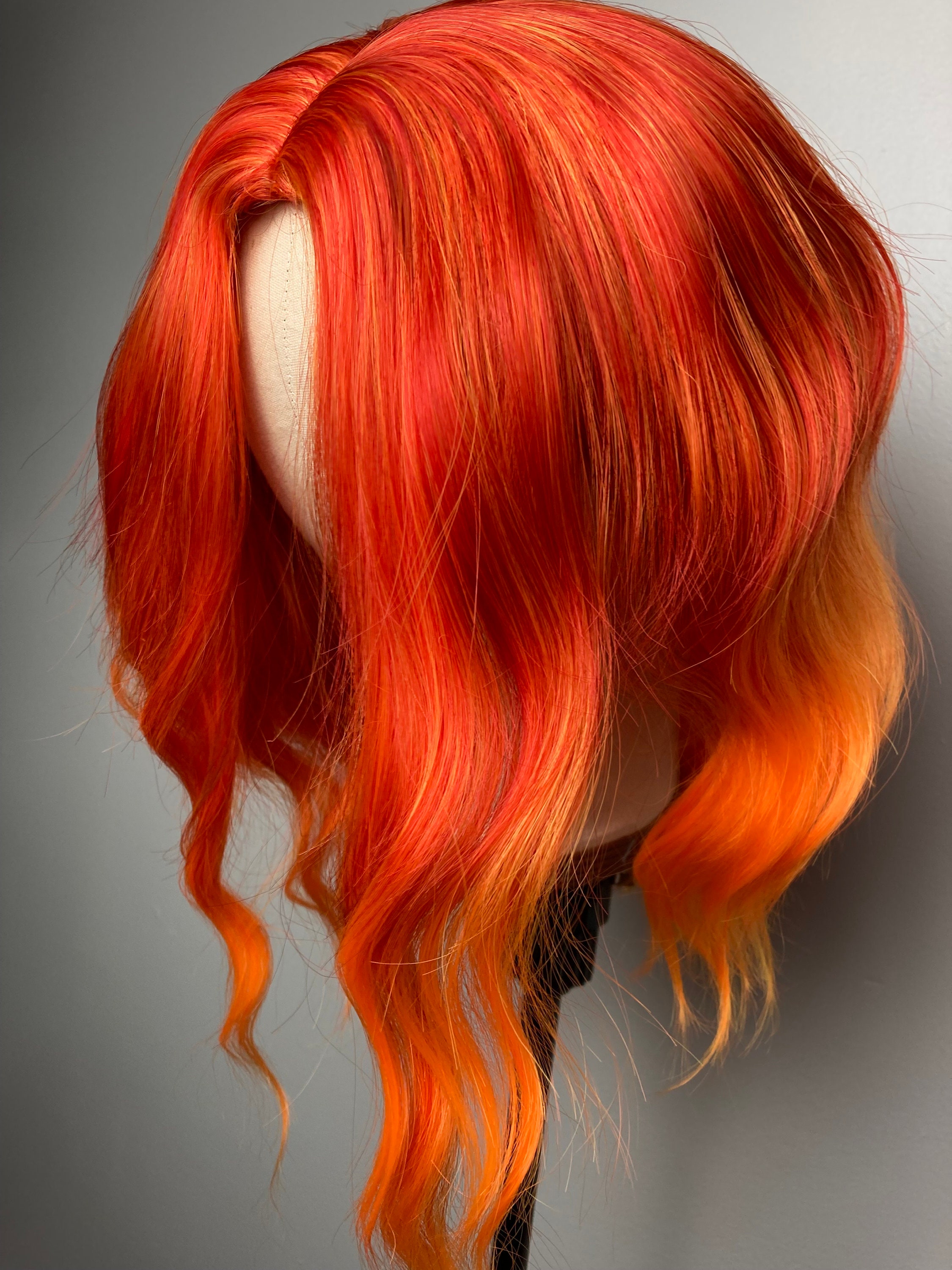 Red Orange Yellow Ombre Hair