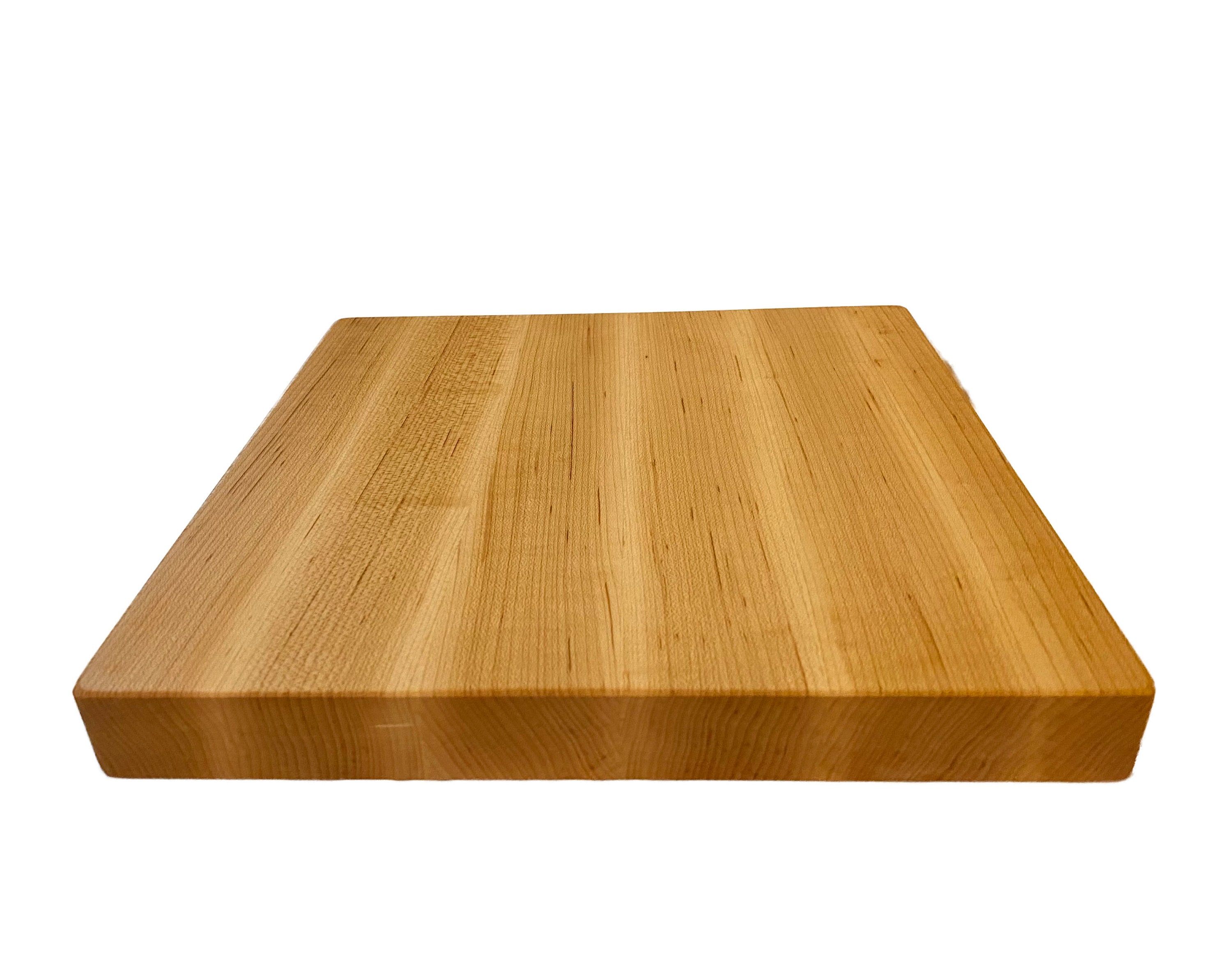 Maple Cutting Board Edge Grain Wooden Cutting Board Reversible Square
