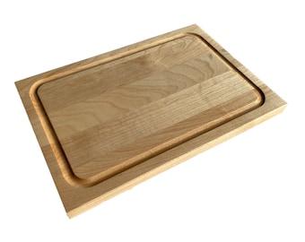 Maple Edge Grain Cutting Board With Juice Groove Chopping Board Small Wooden Cutting Board | 12"x8"