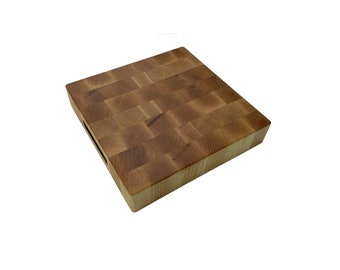 Maple Cutting Board End Grain Chop Block Reversible Maple End Grain Chopping Block Square Wood Cutting Board