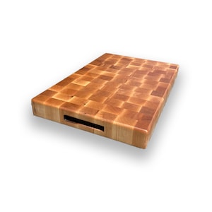 Maple Chopping Block End Grain Cutting Board Reversible Butcher Block Wood Chop Block