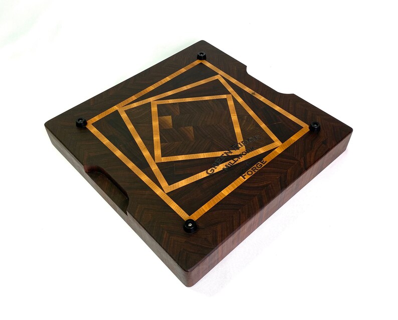 Rotating Squares End Grain Cutting Board 12x12x1.5 Etsy