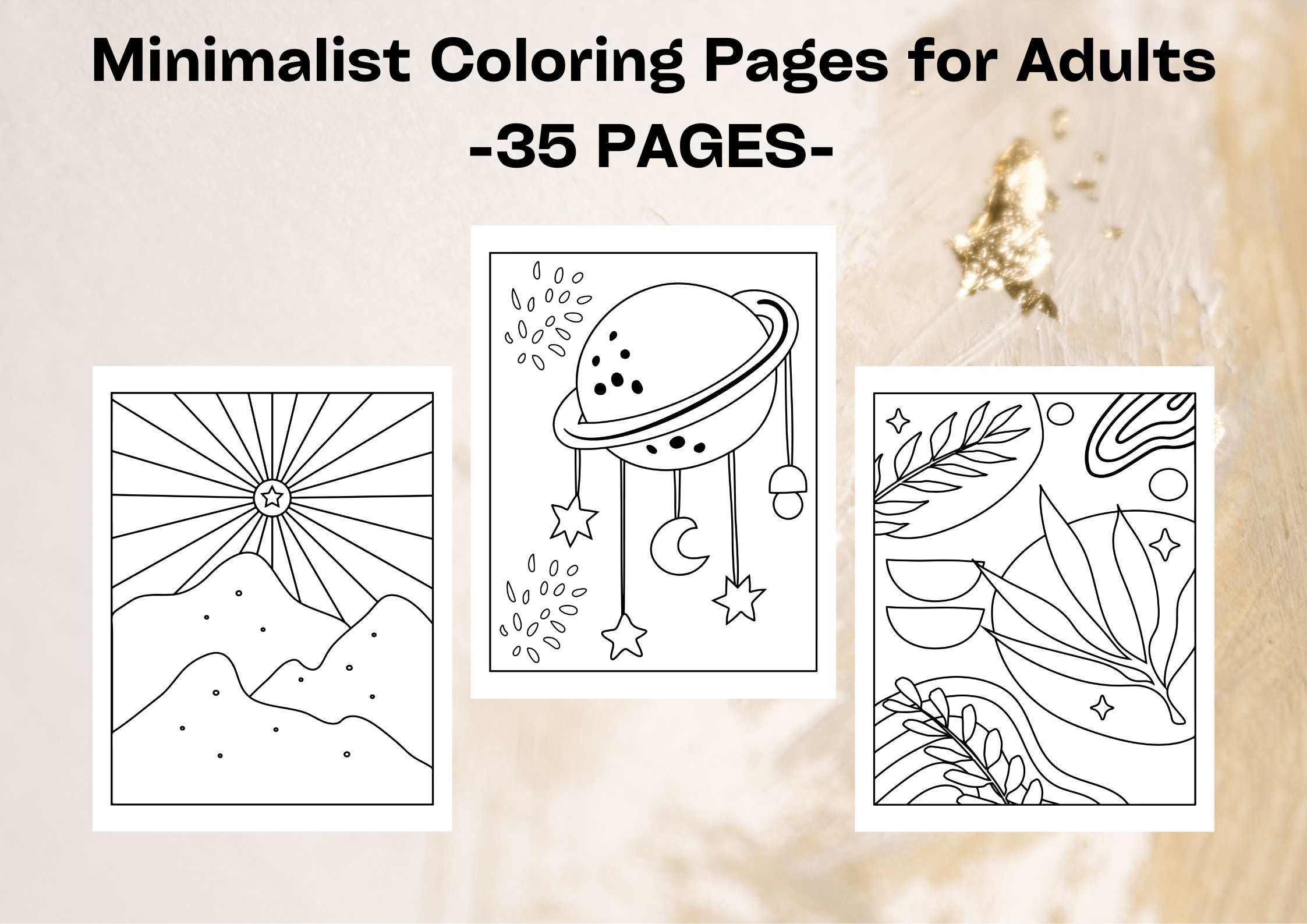 Livre de Coloriage Minimaliste Bohème pour Adultes: Pages Abstraites,  Dessins pour un Livre de Coloriage Bohème pour Soulager l'Anxiété et le  Stress.