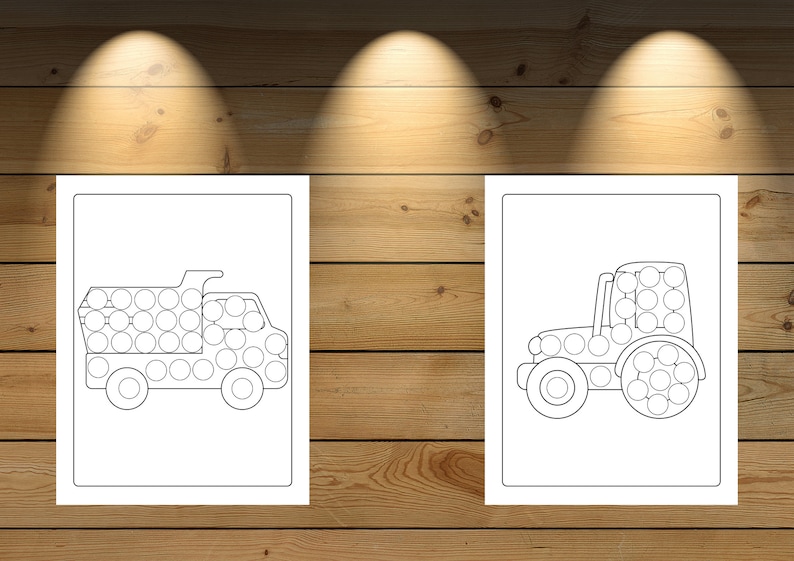 Mighty Trucks, Cars and Vehicles Dot Markers Activity Book for Kids ...