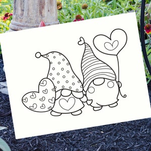 Gnome Coloring Pages: 35 Printable Designs for Relaxation (PDF File) image 2
