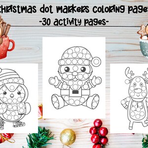 Christmas Dot Markers Coloring Pages for Kids, Boys and Girls - Dot Markers Activity Book My Big Christmas - Easy Guided Big Dots