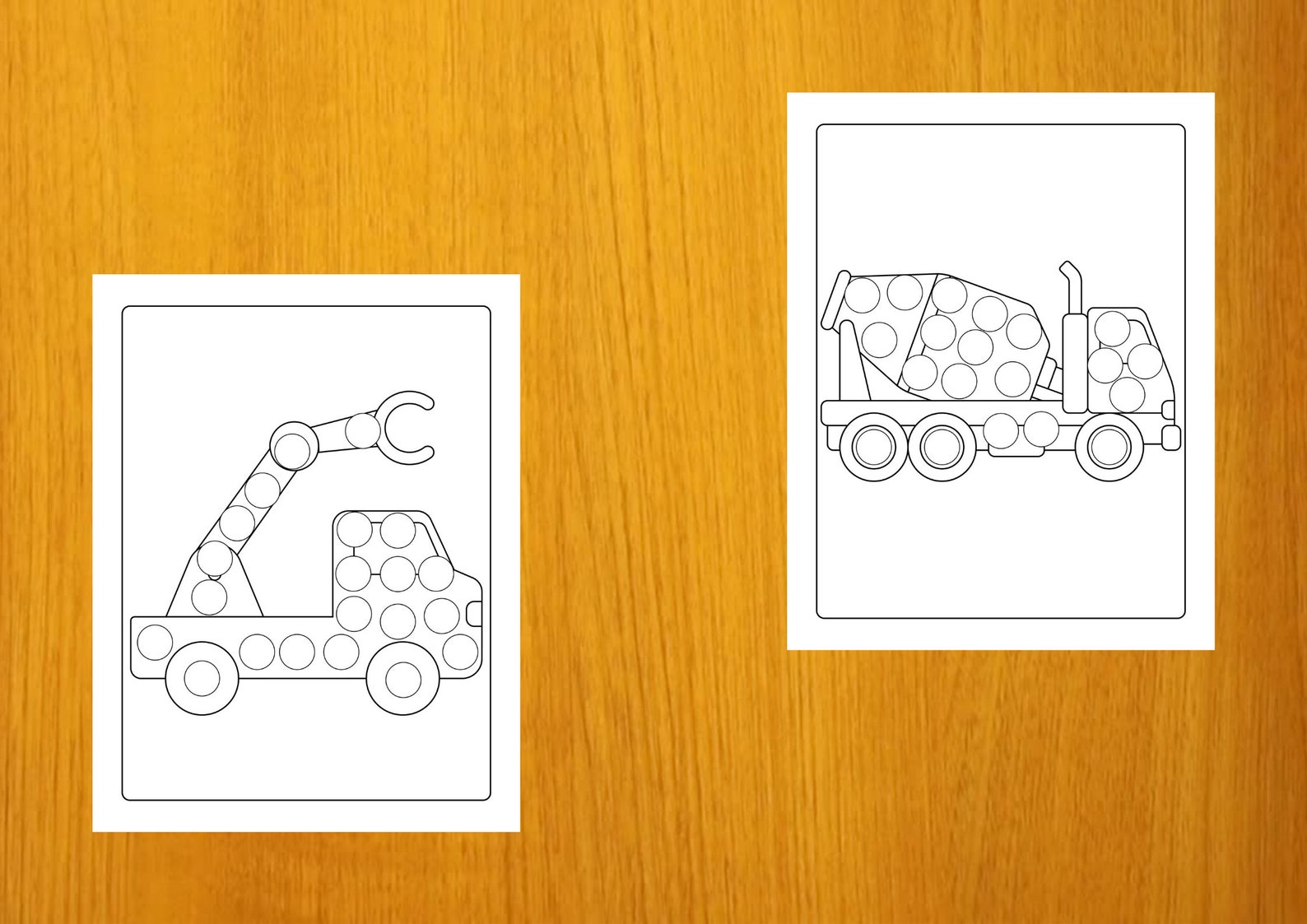 Mighty Trucks, Cars and Vehicles Dot Markers Activity Book for Kids ...
