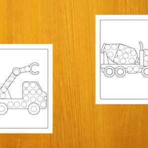 Mighty Trucks, Cars and Vehicles Dot Markers Activity Book for Kids ...